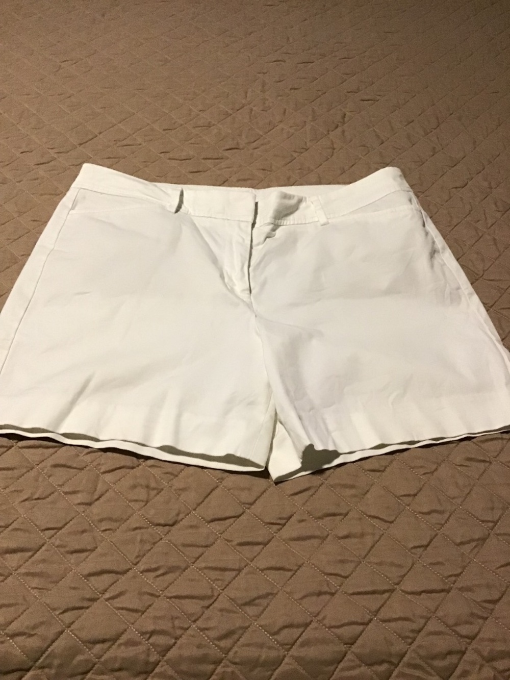 Talbot's Size 8 "Perfect" Women's White Cotton Shorts